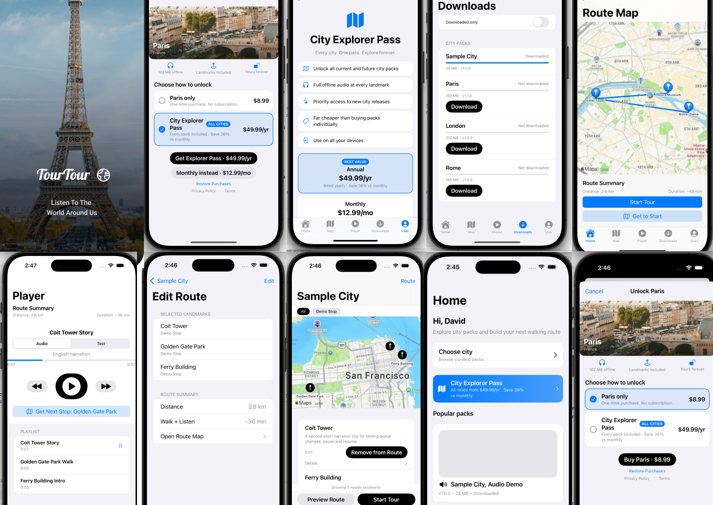 Swift Tourism App screenshot