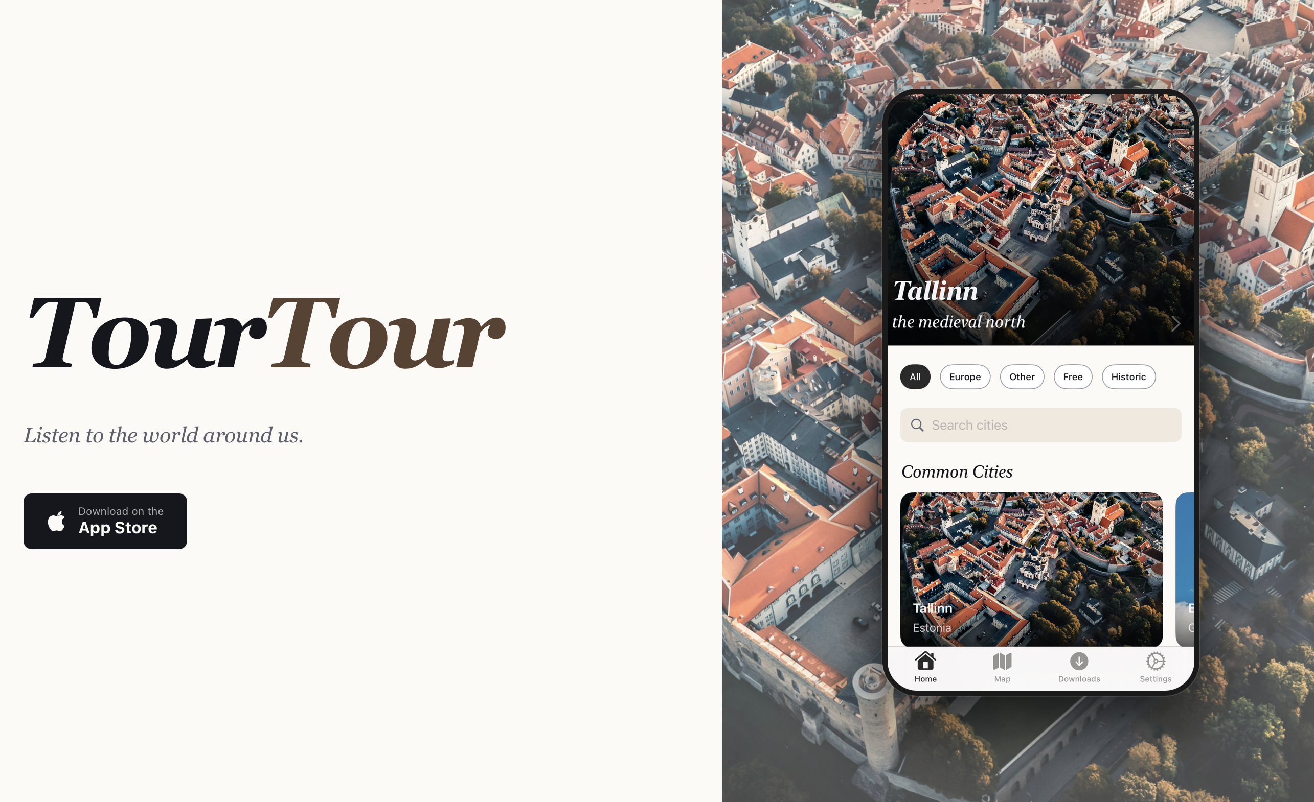 TourTour audio walking tour app